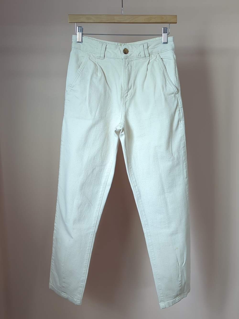 Sezane Women's Cream Straight Leg Pants